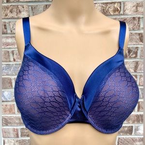 38DD Navy Blue Texured Bra
